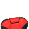 PVC Leather Case ABS Armrest Shell 300lbs Load-Bearing Disc With Footrest Can Be Put Down Barber Chair Red And Black