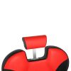 PVC Leather Case ABS Armrest Shell 300lbs Load-Bearing Disc With Footrest Can Be Put Down Barber Chair Red And Black