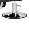 PVC Leather Case ABS Armrest Shell 300lbs Load-Bearing Disc With Footrest Can Be Put Down Barber Chair Red And Black