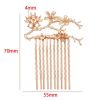 2 Pcs Retro Hair Combs Branch Decorative Mini Side Combs DIY Bridal Hair Accessories, 2.2 Inches