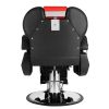 PVC Leather Case ABS Armrest Shell 300lbs Load-Bearing Disc With Footrest Can Be Put Down Barber Chair Red And Black