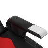 PVC Leather Case ABS Armrest Shell 300lbs Load-Bearing Disc With Footrest Can Be Put Down Barber Chair Red And Black