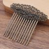 3 Pcs Retro Bronze Metal Side Comb Carved Flower Vines Hairpin Topknot Hair Clip DIY Bridal Hair Accessories Hair Pin
