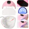 UV LED Nail Drill Kit with Acrylic Nail Tips and Polishing Tools - Complete Manicure and Pedicure Set for Beginners