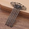 5 Pcs Retro Bronze Metal Side Comb Traditional Han Chinese Dress Hairpin Decorative Bridal Hair Accessories Hair Pin