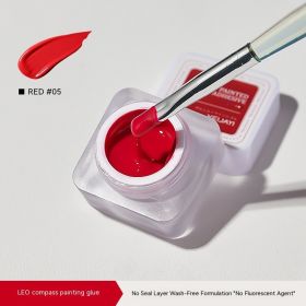 UV Polish Three Primary Colors Painted (Color: Red)