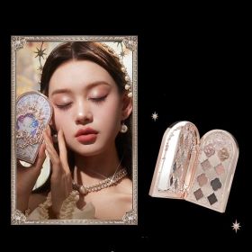 Nine Color Eye Shadow Matte Fine Sparkling Pearl (Option: 01Eden Angel-Nine color eye shadow plate)