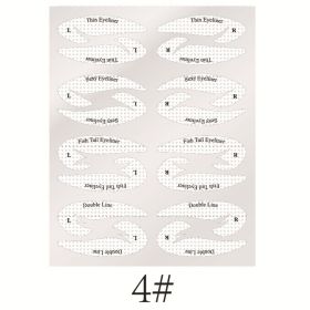 Eyeliner Makeup Eye Template Sticker (Option: Bare Clip 4)