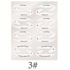 Eyeliner Makeup Eye Template Sticker (Option: Bare Clip 3)