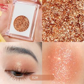 Pearlescent Solid Non Flying Powder Eye Shadow Cream (Option: 02color)