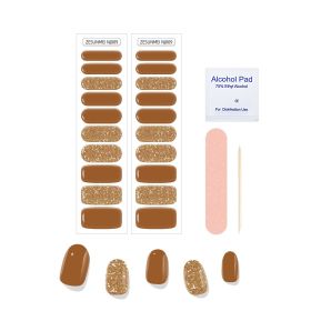 Solid Color Full Paste Waterproof Manicure (Option: Alcohol Tablets Look Ahead-NJ009)