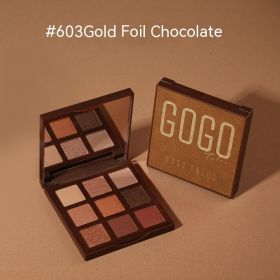 Gold Foil Chocolate Eye Shadow Plate Beginner (Option: 603 Gold Foil Chocolate)