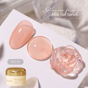 Milk Jelly Solid Color Summer Ice UV Polish (Option: Milk Jelly 01)