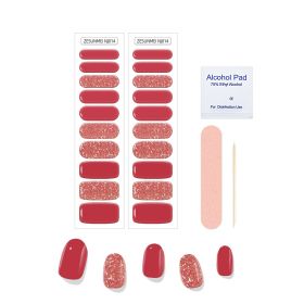 Solid Color Full Paste Waterproof Manicure (Option: Alcohol Tablets Look Ahead-NJ014)