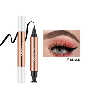 Waterproof Sweat Resistant Durable Non Smudging Non Decoloring Seal Eyeliner (Option: Black-English version)