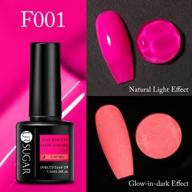 Special Fluorescent Candy Color Nail Glue (Option: Style 01)