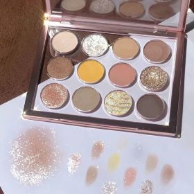 Twelve Rose Amber Eye Shadow Plate Makeup (Option: Amber)