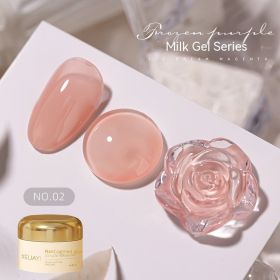 Milk Jelly Solid Color Summer Ice UV Polish (Option: Milk Jelly 02)