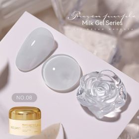 Milk Jelly Solid Color Summer Ice UV Polish (Option: Milk Jelly 08)