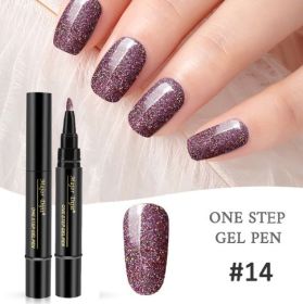 Pen Shaped One-step Nail Polish Glue (Option: #14)
