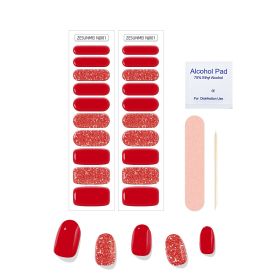 Solid Color Full Paste Waterproof Manicure (Option: Alcohol Tablets Look Ahead-NJ001)