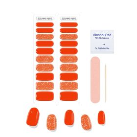 Solid Color Full Paste Waterproof Manicure (Option: Alcohol Tablets Look Ahead-NJ012)