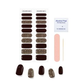 Solid Color Full Paste Waterproof Manicure (Option: Alcohol Tablets Look Ahead-NJ015)
