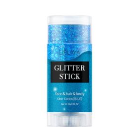 Sequins Stick Three-color Magic Eye Shadow Convenient (Color: Blue)