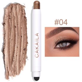 Double-headed Monochrome Pearlescent Eye Shadow Stick (Option: 04 Color)