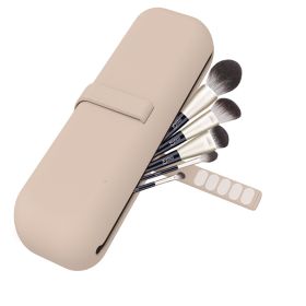 Portable Multifunctional Makeup Kit Travel Makeup Storage Bag (Color: Khaki)