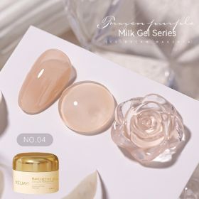 Milk Jelly Solid Color Summer Ice UV Polish (Option: Milk Jelly 04)