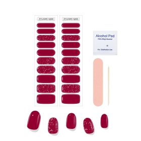 Solid Color Full Paste Waterproof Manicure (Option: Alcohol Tablets Look Ahead-NJ008)
