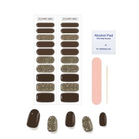 Solid Color Full Paste Waterproof Manicure (Option: Alcohol Tablets Look Ahead-NJ003)