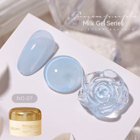 Milk Jelly Solid Color Summer Ice UV Polish (Option: Milk Jelly 07)