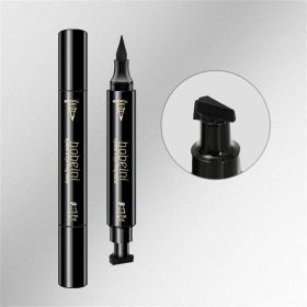 Double-head Liquid Stamp Eyeliner Pencil Face Stamps Makeup Colorful Waterproof Slim Gel Felt Tip High Pigment Liquid Eyeliner (size: 2)