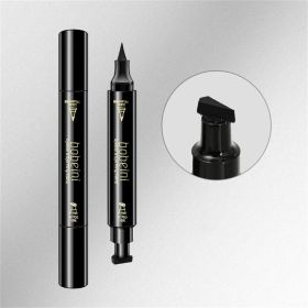 Double-head Liquid Stamp Eyeliner Pencil Face Stamps Makeup Colorful Waterproof Slim Gel Felt Tip High Pigment Liquid Eyeliner (size: 1)