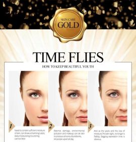 24K Gold Collagen Face Mask (Color: Gray, size: Beauty mask)