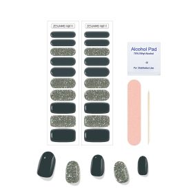 Solid Color Full Paste Waterproof Manicure (Option: Alcohol Tablets Look Ahead-NJ011)