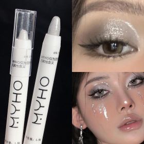 Brightening Eye Shadow Pen Eyeliner Pen (Option: Pearl Silver)