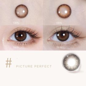 Mini Series Daily Color Contact Lenses (Option: Film Brown38-300Degree)