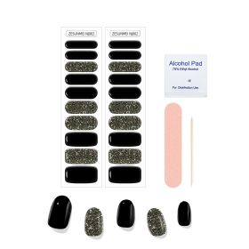 Solid Color Full Paste Waterproof Manicure (Option: Alcohol Tablets Look Ahead-NJ002)