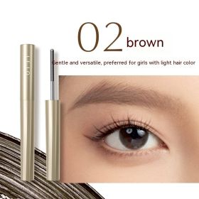 Women's Waterproof Not Smudge Thick Long-lasting Mascara (Option: 02 Brown)