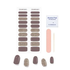 Solid Color Full Paste Waterproof Manicure (Option: Alcohol Tablets Look Ahead-NJ010)
