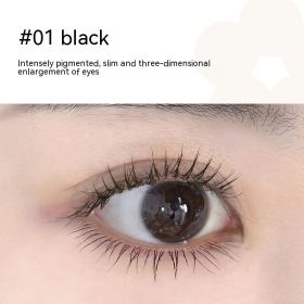 Three-dimensional Curling Metal Steel Tube Mascara Waterproof Long (Option: 01 Black)