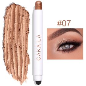 Double-headed Monochrome Pearlescent Eye Shadow Stick (Option: 07 Color)